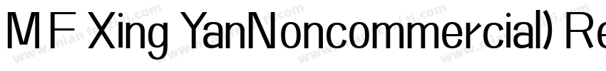 MF Xing YanNoncommercial) Regular S字体转换